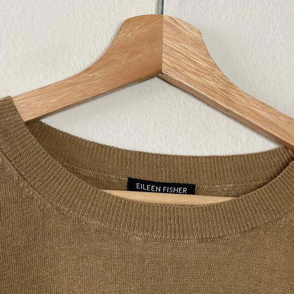 EILLEN FISHER  ORGANIC LINEN/ WOOL‎  SLEEVELESS  SWATER SIZE M - Picture 4 of 7